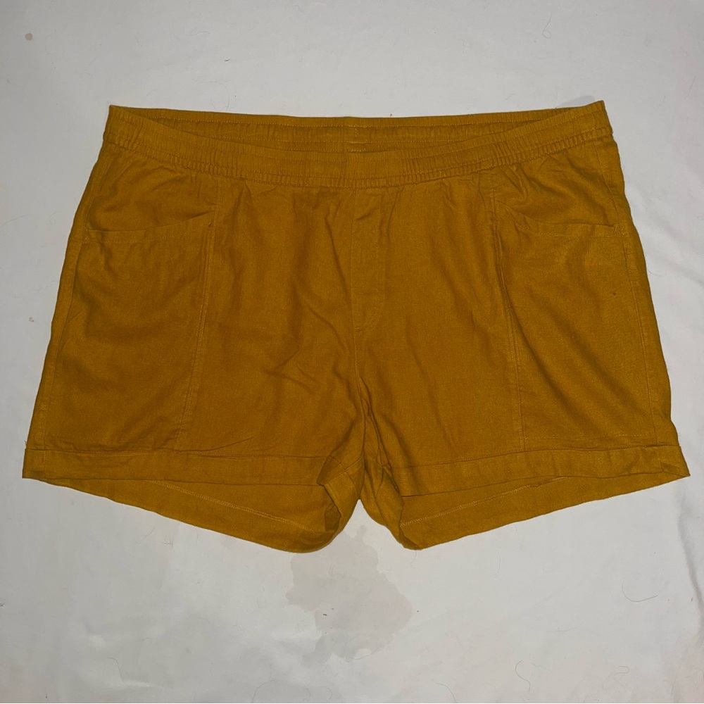 Old Navy Yellow Linen Shorts